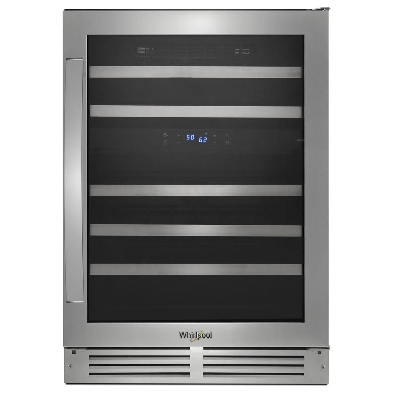 Whirlpool WUW55X24HS 24inch Wide Undercounter Wine Center with 46